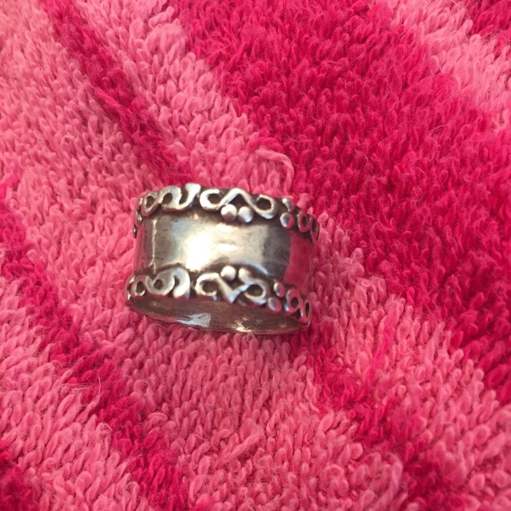Sterling Silver Infinity Band Ring Thick 8
